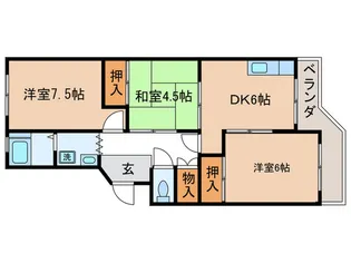 第2藤田マンション【5階】の間取り