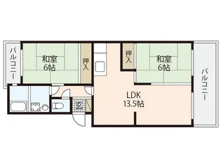第1ビューハイツ【4階】の間取り