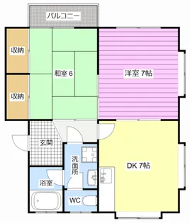 リバーサイド飯尾【2階】の間取り