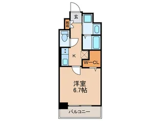 ギャラクシー博多駅北【9階】の間取り