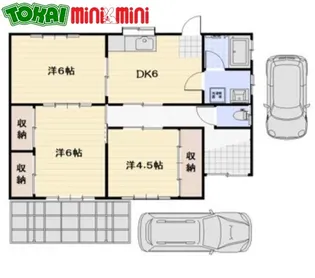 三重県松阪市五反田町1【一戸建】の間取り