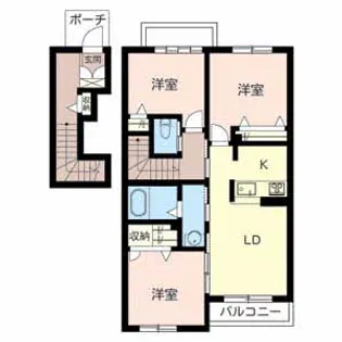フォレスト884【2階】の間取り