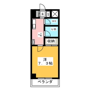 サンリバー江向【3階】の間取り