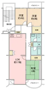 みずきが丘住宅20-15号棟【2階】の間取り