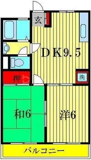 ハイツタナカ第1【3階】の間取り