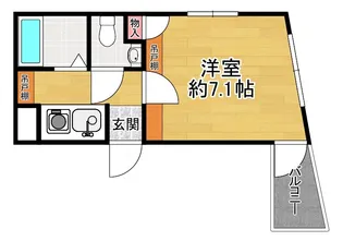 1Kの間取り画像