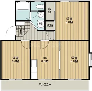 ライラックK【1階】の間取り
