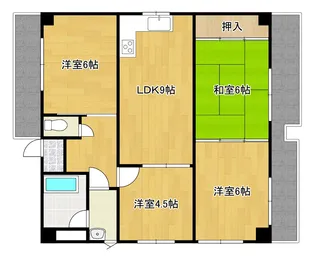 シーガル大芝【2階】の間取り
