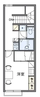 レオパレスN 千寿【1階】の間取り