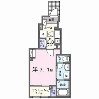高知県高知市桟橋通1【アパート】の間取り