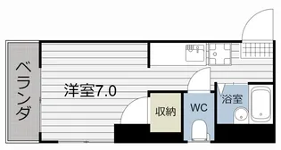 1Rの間取り画像