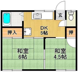 コーポ西村【2階】の間取り