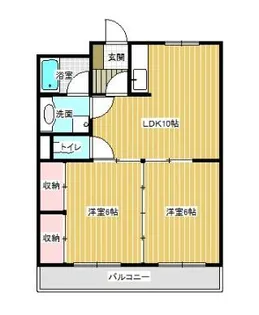コスモアージュ【4階】の間取り