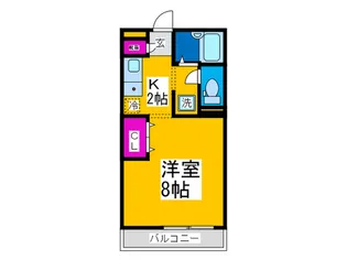 カーサ寺池【2階】の間取り