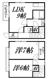 静岡県浜松市中央区曳馬2【一戸建】の間取り