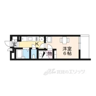 レオパレスハウス香里ヶ丘【3階】の間取り