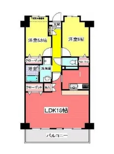 クエスタ柏【2階】の間取り