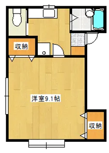 新潟県新潟市北区太夫浜新町2【アパート】の間取り