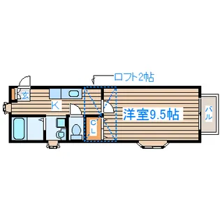 VOX中倉【1階】の間取り