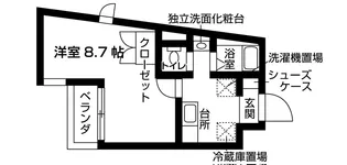 リバティコート修学院【1階】の間取り