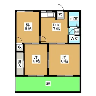 コーポ坪井【1階】の間取り