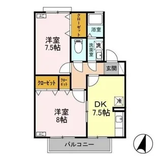 新潟県新潟市東区幸栄1【アパート】の間取り