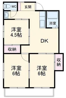 ハウスミル【1階】の間取り