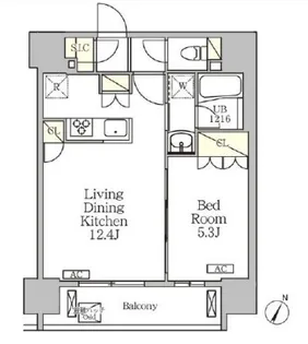 東京都港区白金台3【マンション】の間取り