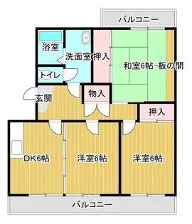 パレス和合【2階】の間取り