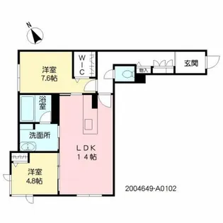 RICCO藤崎宮【1階】の間取り