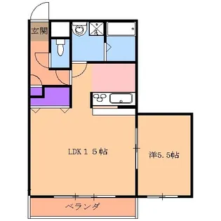 パレス・ド・ルミーネ【2階】の間取り