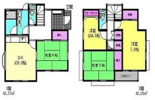 神奈川県三浦郡葉山町一色【一戸建】の間取り