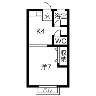 ハイツ蔵前 B棟【1階】の間取り