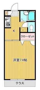 サンセールSATSUKIII【1階】の間取り