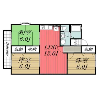 グリーンヒル矢橋【1階】の間取り