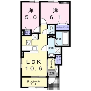 アマネセル【1階】の間取り