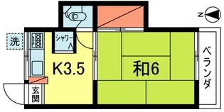 ひかり荘【2階】の間取り
