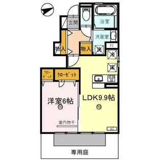 ユーフォリア【1階】の間取り