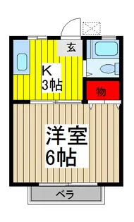 サンシティ山本【1階】の間取り