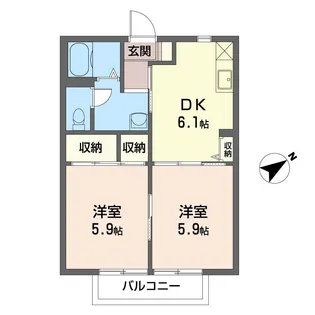 セフィラオオシロ【2階】の間取り