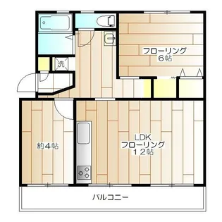 東高森団地22号棟【2階】の間取り