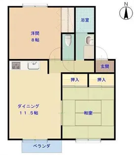 セント アンド リュース【1階】の間取り