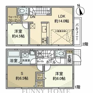 東京都杉並区下高井戸4【一戸建】の間取り