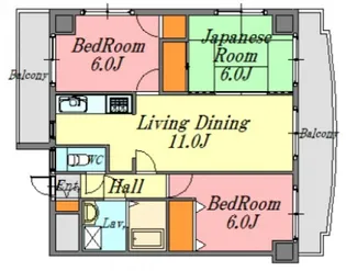広島県広島市佐伯区五日市中央5【マンション】の間取り