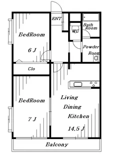 マナブライトン・フロント【1階】の間取り