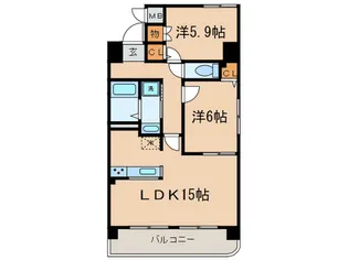 グリーンパレス東大曽根【4階】の間取り