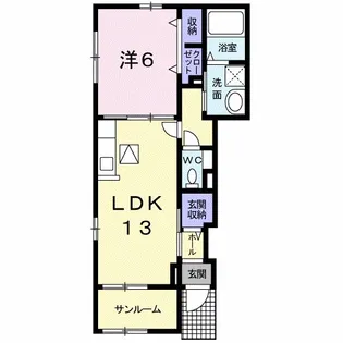 鹿児島県指宿市十二町【アパート】の間取り