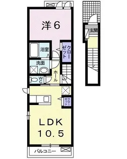 PADDY【2階】の間取り