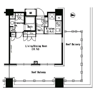 パークアクシス浜松町【11階】の間取り