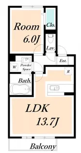 ヴェルドミール B【2階】の間取り